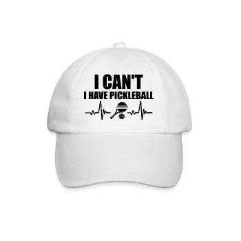 I Can't I Have Pickleball - Casquette classique - blanc/blanc - Devant