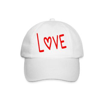 WEIHNACHTEN. PAAR. HERZ. VALENTINSTAG. GERADE VERHEIRATET. - Baseballkappe - Weiß/Weiß - Vorne