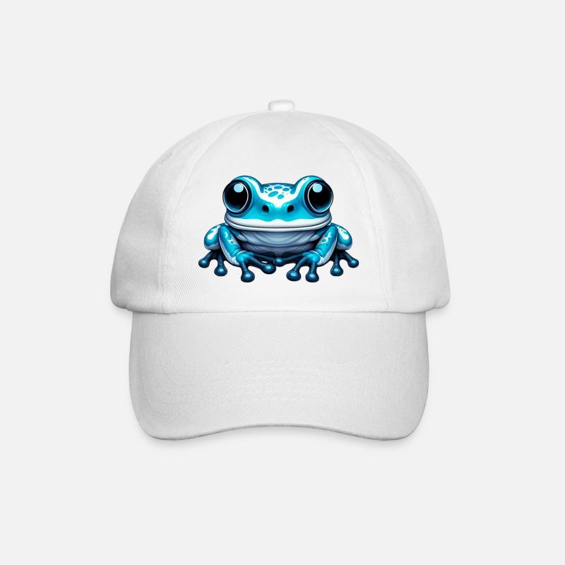 Frosch - Baseballkappe - Weiß/Weiß