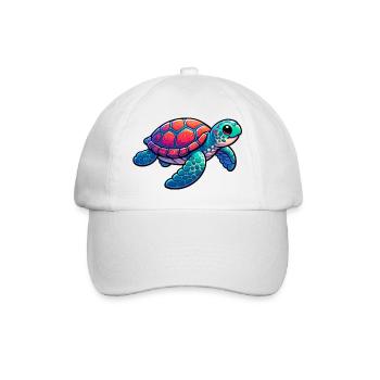 Schildkröte - Baseballkappe - Weiß/Weiß - Vorne