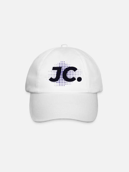 JC. Punkte - Baseballkappe - Weiß/Weiß