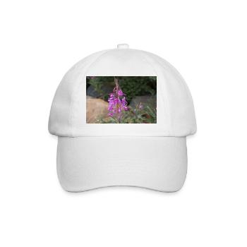 fireweed also willow herb also rosebay willowherb - Baseball Cap - white/white - Front