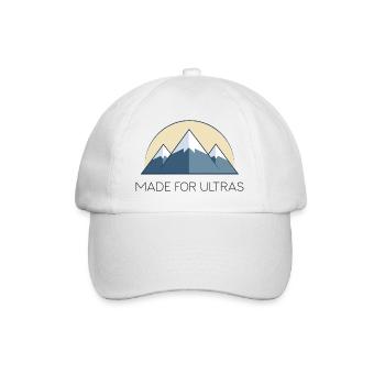 Mountains - Made for Ultras - Baseball Cap - white/white - Front