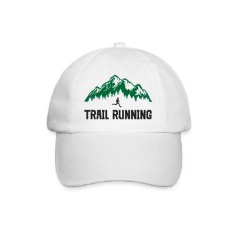 Course sur sentier - Casquette classique - blanc/blanc - Devant