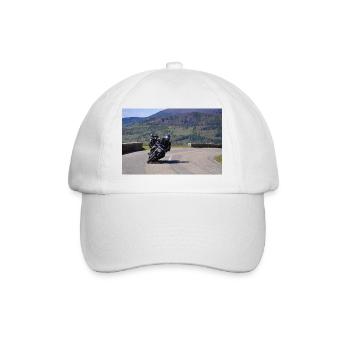 La moto se trouve dans le vent - Casquette classique - blanc/blanc - Devant