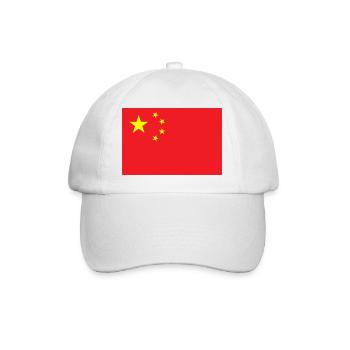 Chine - Casquette classique - blanc/blanc - Devant