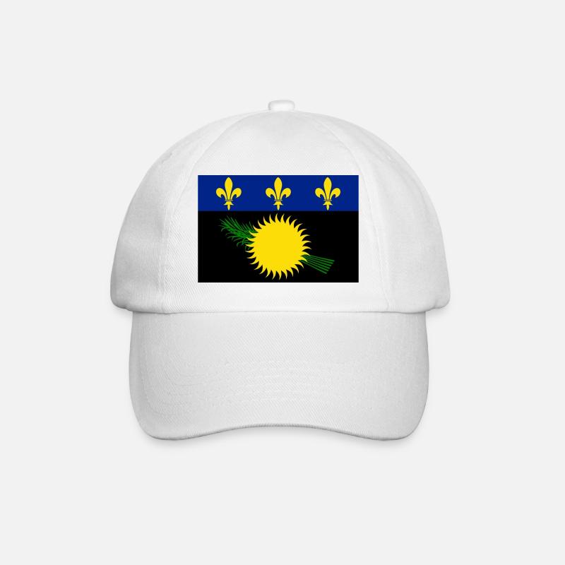 Guadeloupe - Baseballkappe - Weiß/Weiß
