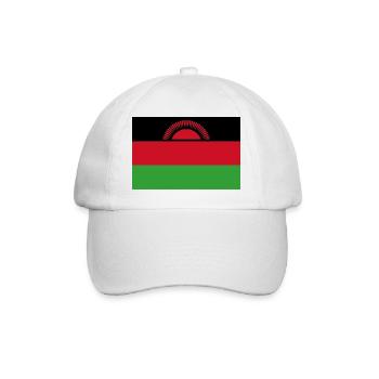 Malawien - Baseballkappe - Weiß/Weiß - Vorne