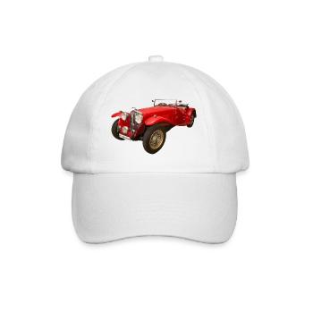 Historisches Auto - Baseballkappe - Weiß/Weiß - Vorne