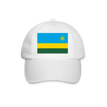 Rwanda - Baseball Cap - white/white - Front