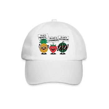 Je ne suis qu’un fruit - Casquette classique - blanc/blanc - Devant