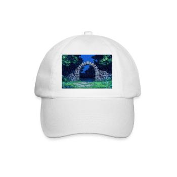 Nature Landscape Illustration Poster - Baseball Cap - white/white - Front