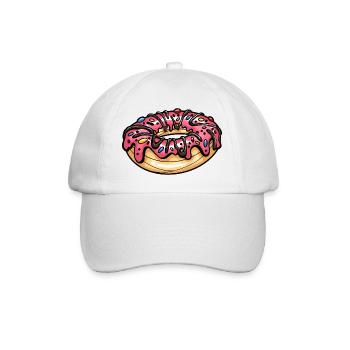 Donut lecker Backwerk bunt - Baseballkappe - Weiß/Weiß - Vorne