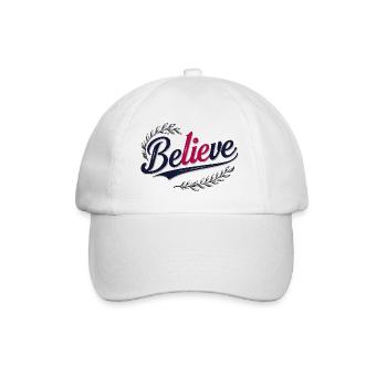 Believe - Baseball Cap - white/white - Front