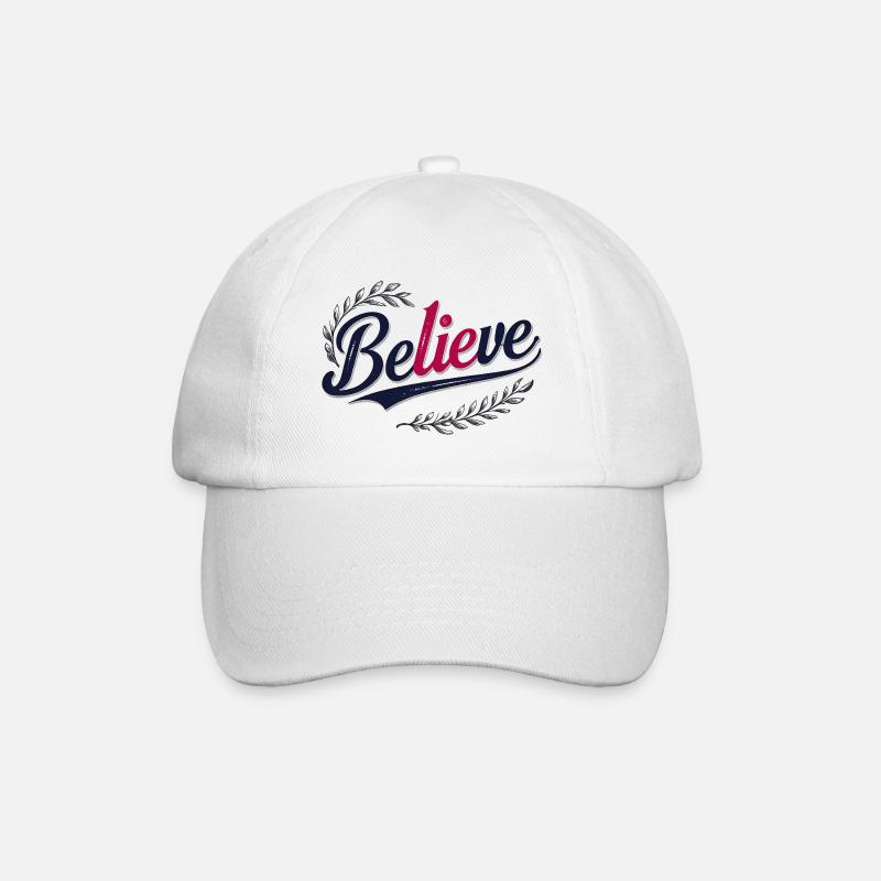 Believe - Baseballkappe - Weiß/Weiß