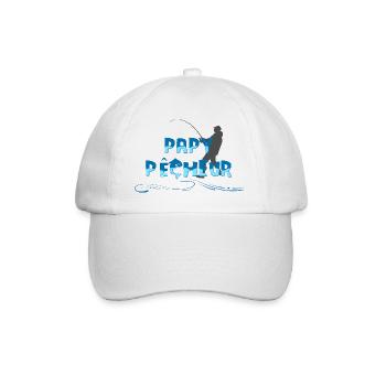 Fisherman Grandpa - Baseball Cap - white/white - Front