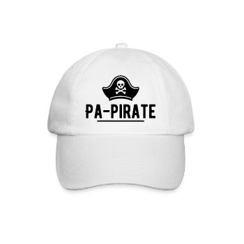 Pa-pirate t-shirt papi pirate - Casquette classique - blanc/blanc - Devant