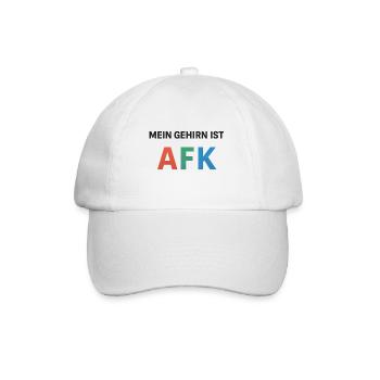 Mon cerveau est afk - Casquette classique - blanc/blanc - Devant