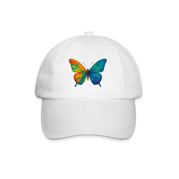 Schmetterling Colorblast - Baseballkappe - Weiß/Weiß - Vorne