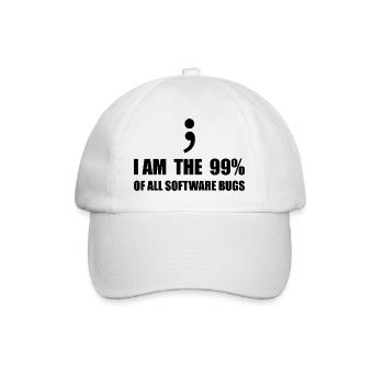 Computer Scientist Programmer - Baseball Cap - white/white - Front