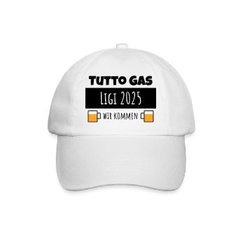 Tutto Gas Lignano 2025 Österreich Pfingsten Shirt - Baseballkappe - Weiß/Weiß - Vorne