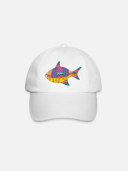 Poisson - Casquette classique - blanc/blanc