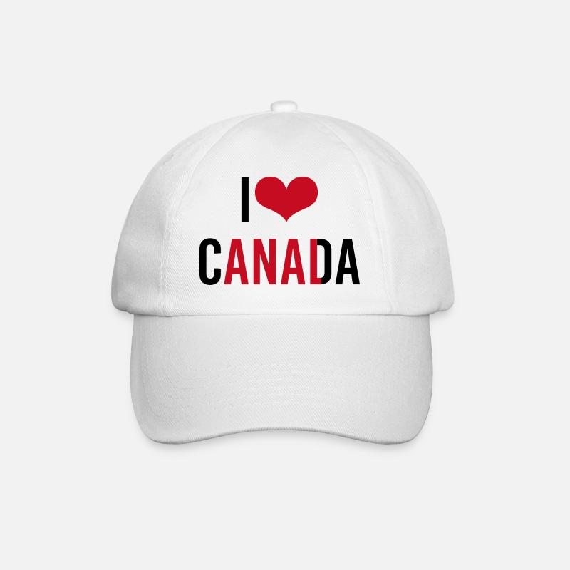 J’aime le Canada - Casquette classique - blanc/blanc