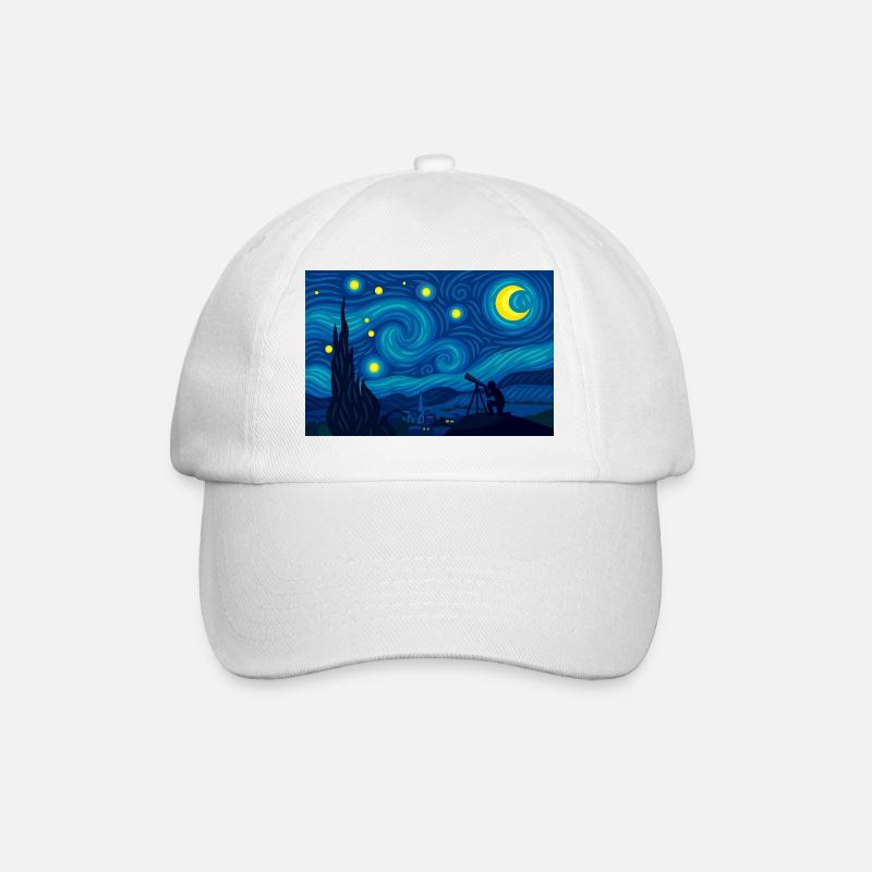La Nuit (scrutée) - Casquette classique - blanc/blanc