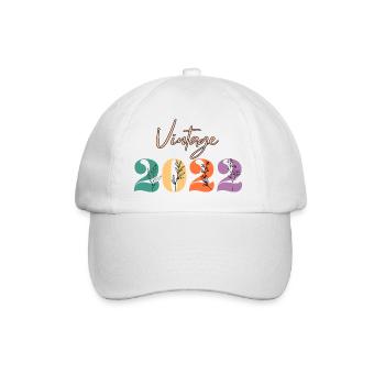Vintage 2022 Floral - Baseball Cap - white/white - Front