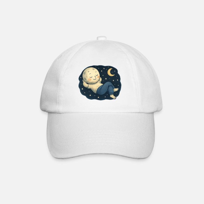 Mondkind - Baseballkappe - Weiß/Weiß