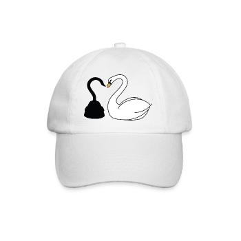 Käpt'n Hook und Schwan - Baseballkappe - Weiß/Weiß - Vorne