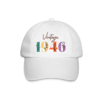 Vintage 1946 florale - Casquette classique - blanc/blanc - Devant