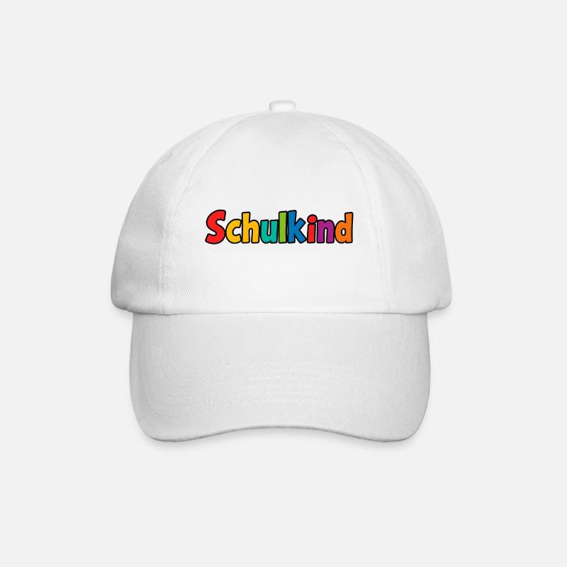 Schoolchild colorful - Baseball Cap - white/white