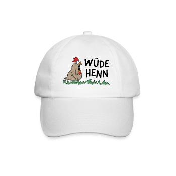 Wüde Henn Hendl this Huhn - Baseballkappe - Weiß/Weiß - Vorne