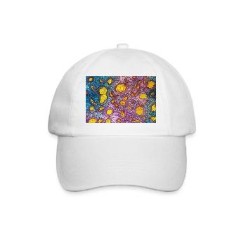 micro - Baseball Cap - white/white - Front