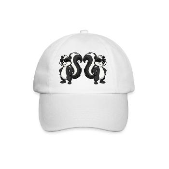 Skunk 2 - Baseball Cap - white/white - Front