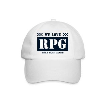 Nous aimons les jeux de rôle épiques - Casquette classique - blanc/blanc - Devant
