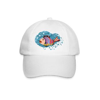 poisson - Casquette classique - blanc/blanc - Devant