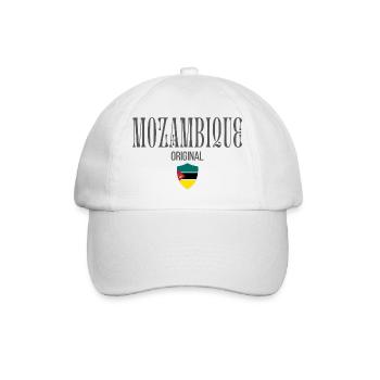Originally from Mozambique, born in Mozambique - Baseball Cap - white/white - Front