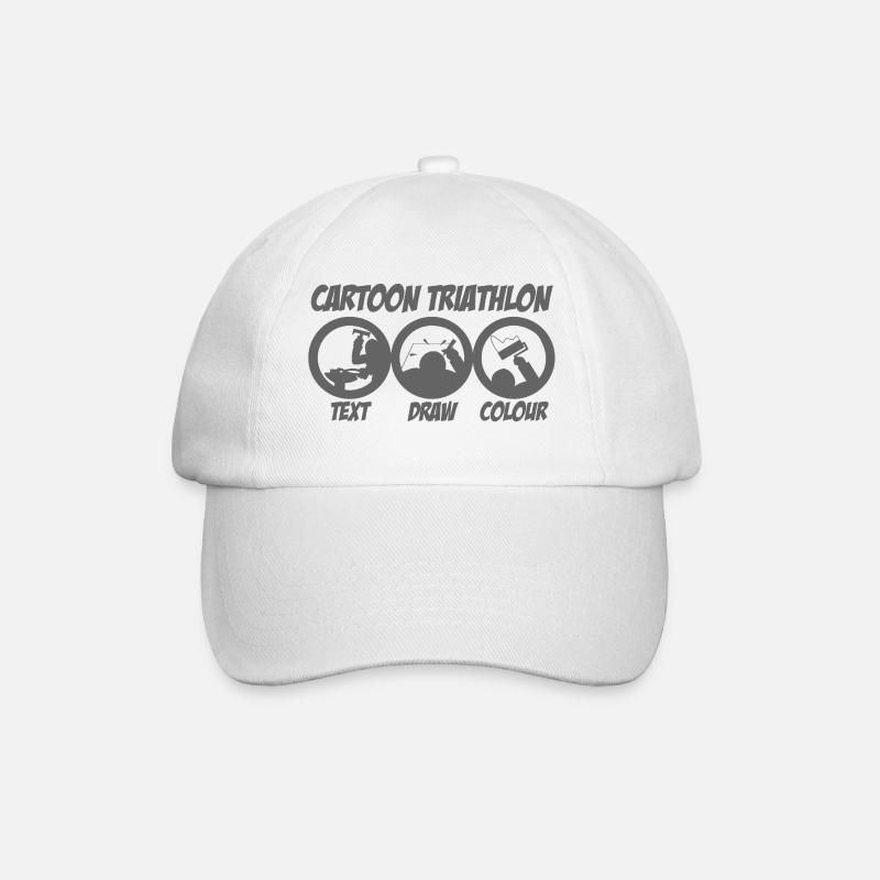 Dessin animéTriathlon - Casquette classique - blanc/blanc