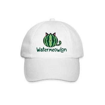 Drôle de miajou d’eau chat melon amis - Casquette classique - blanc/blanc - Devant