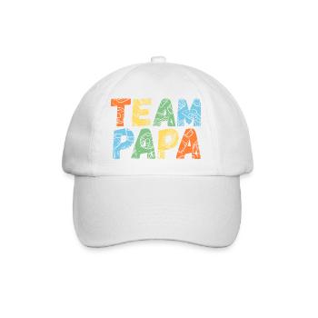 Mutter Team Mama - Baseballkappe - Weiß/Weiß - Vorne