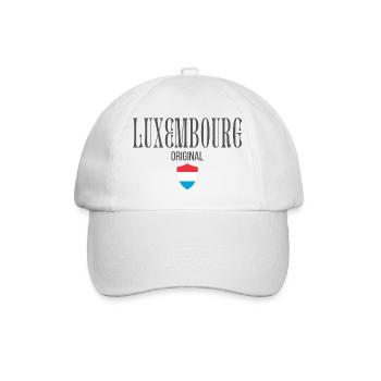 Originaire du Luxembourg, né au Luxembourg - Casquette classique - blanc/blanc - Devant