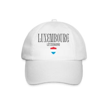 I love Luxembourg, Luxembourg pride - Baseball Cap - white/white - Front