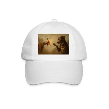 Carrot of Enlightenment Dog - Baseball Cap - white/white - Front