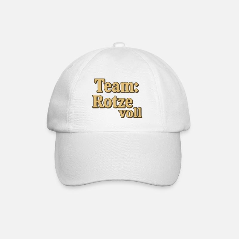 Team Snot Full Lettering - Baseball Cap - white/white