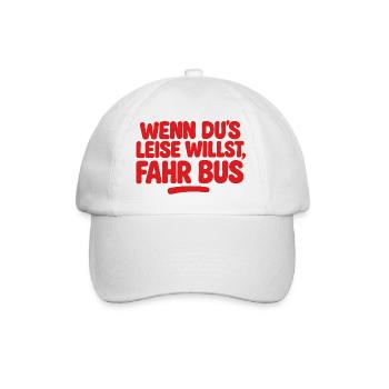 Si vous voulez que ce soit calme, prenez le bus - Casquette classique - blanc/blanc - Devant