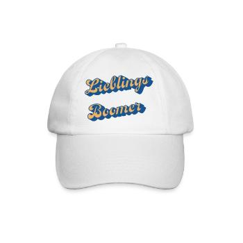 Liebings Boomer Script Logo - Baseballkappe - Weiß/Weiß - Vorne
