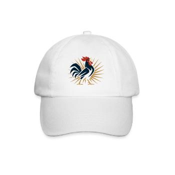 Coq Soleil Folk Art - Casquette classique - blanc/blanc - Devant