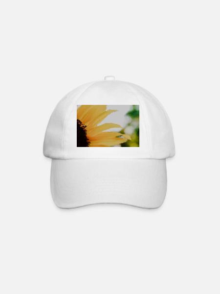 Sonnenblumen Wasserfarben - Baseballkappe - Weiß/Weiß